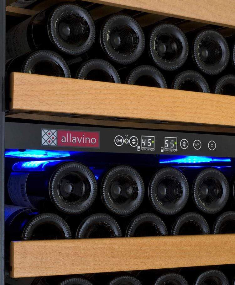 Allavino Vite II Tru-Vino 99 Bottle Dual Zone Stainless Steel Right Hinge Wine Fridge YHWR99-2SR20 I Luxury Appliances Direct