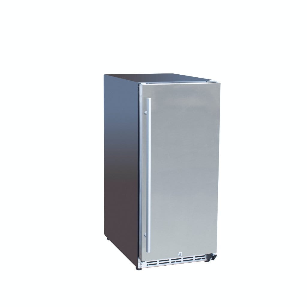American Made Grills AMG 15" 3.2c Outdoor Rated Refrigerator SSRFR-15S I Luxury Appliances Direct