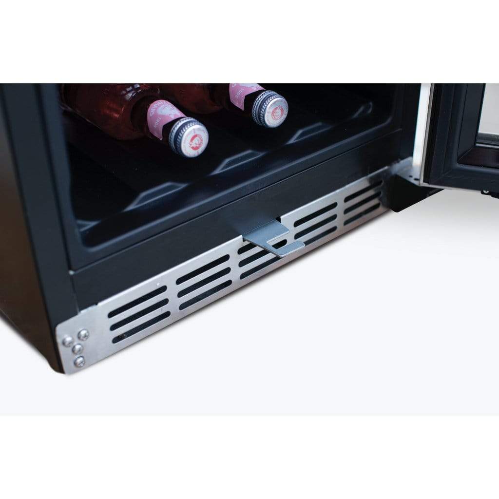 American Made Grills AMG 15" Outdoor Rated Fridge w/Glass Door SSRFR-15G I Luxury Appliances Direct