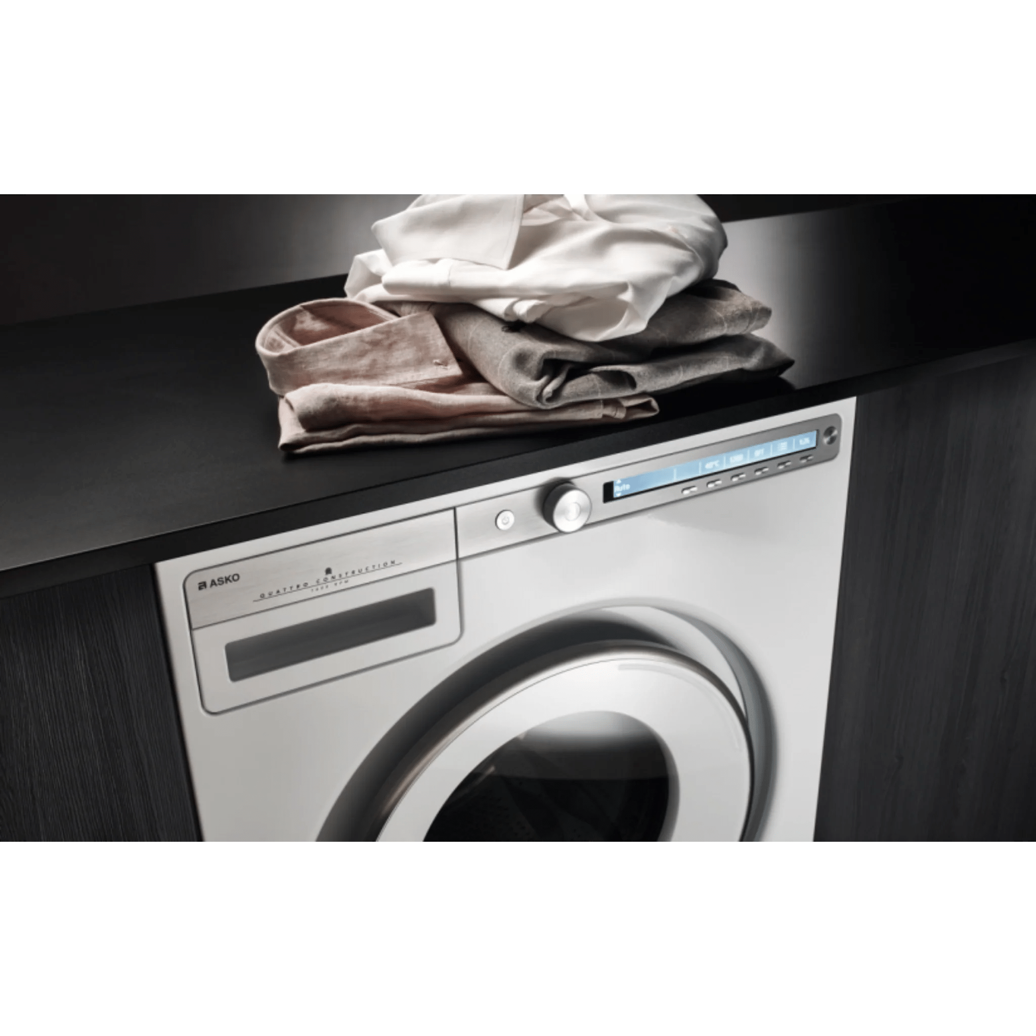 Asko 24" Washer, Logic, 52 dBA washing; 74 dBA spin W4114C I Luxury Appliances Direct