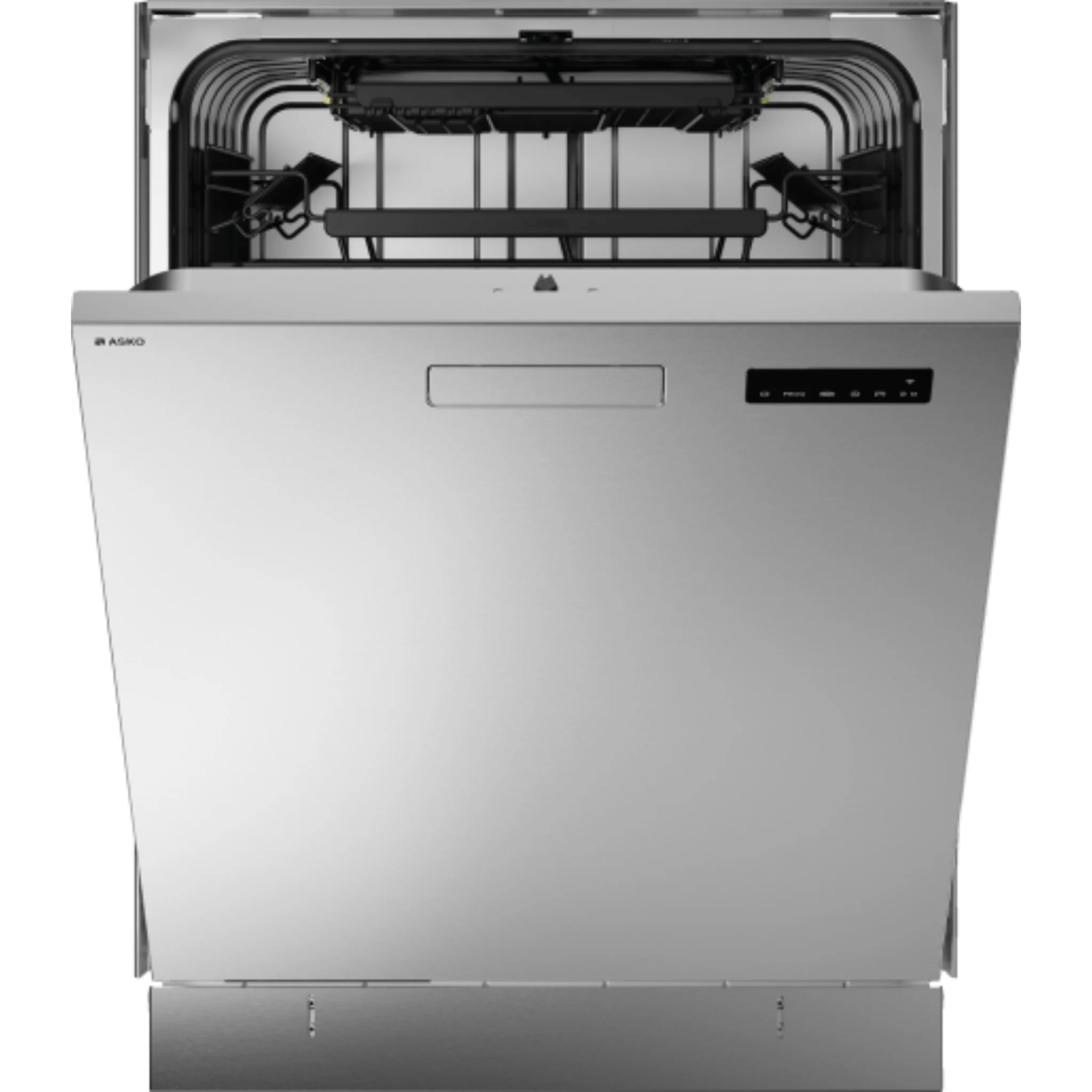 Asko Classic 24 Inch Wide 16 Place Setting Built-In Front Control Dishwasher with Pocket Handle, Turbo Combi Drying™, and Auto Door Open Drying DBI364IS I Luxury Appliances Direct