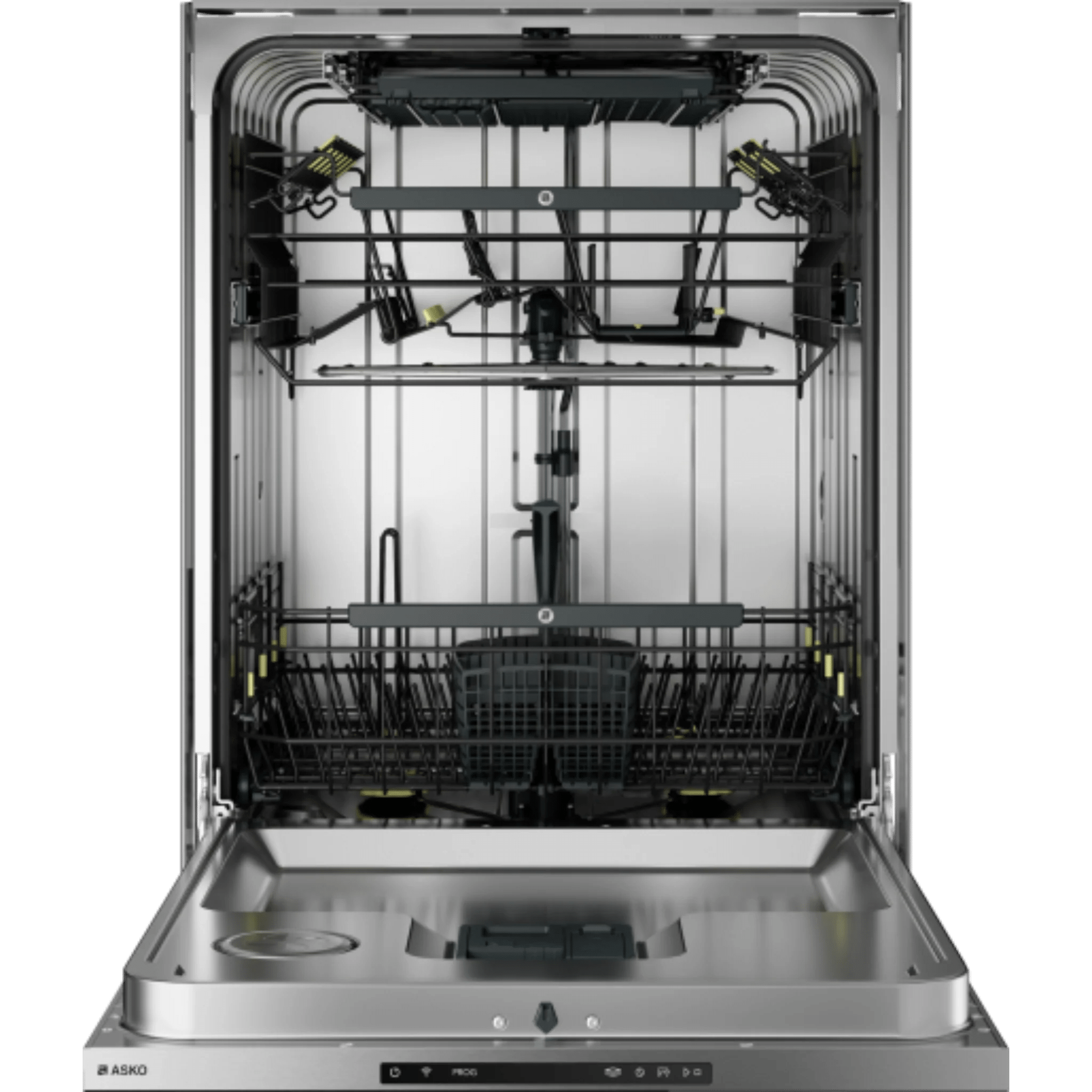 Asko Logic 24 Inch Wide 16 Place Setting Built-In Top Control Dishwasher with Pocket Handle, XXL Tub, and Auto Door Open Drying DBI565IXXLS I Luxury Appliances Direct