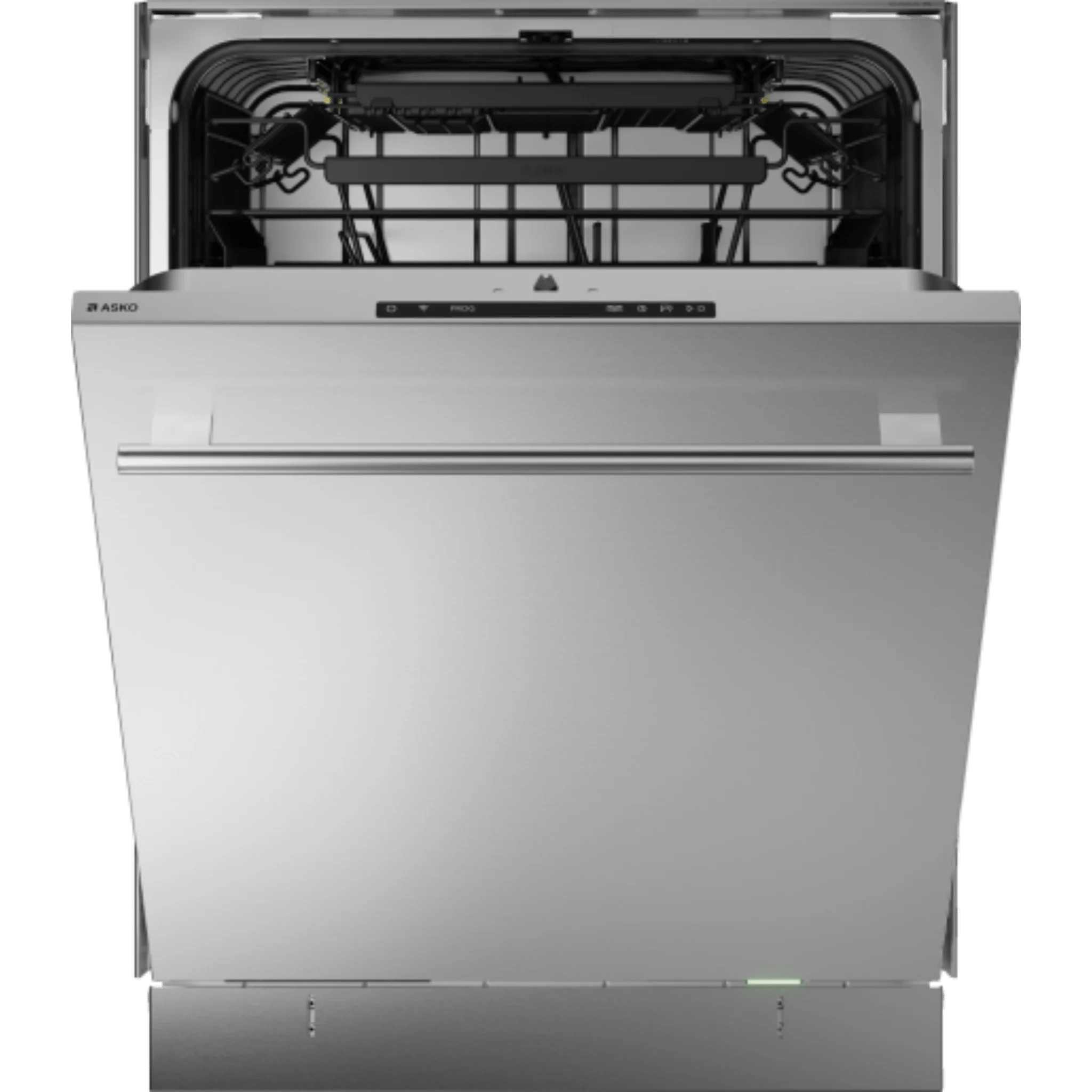 Asko Logic 24 Inch Wide 16 Place Setting Built-In Top Control Dishwasher with Tubular Handle, Turbo Combi Drying and Auto Door Open Drying DBI564THS I Luxury Appliances Direct