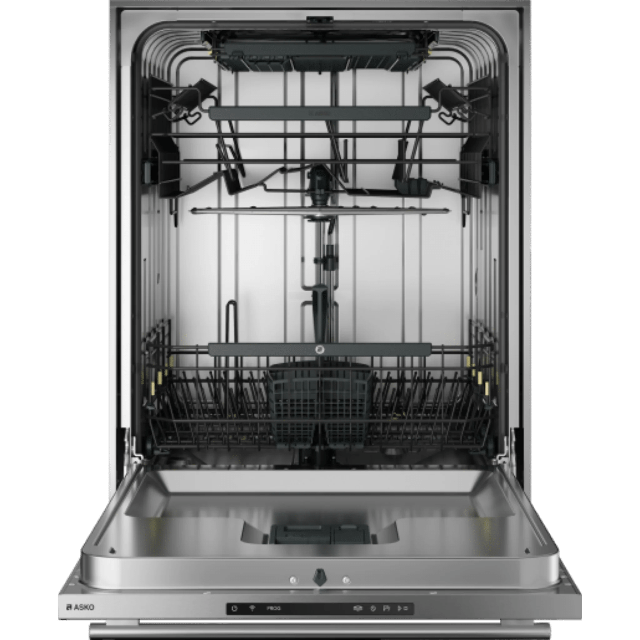 Asko Logic 25 Inch Wide 16 Place Setting Free Standing Top Control Dishwasher with T-Bar Handle, XXL Tub, and Auto Door Open Drying DOD561TXXLS I Luxury Appliances Direct