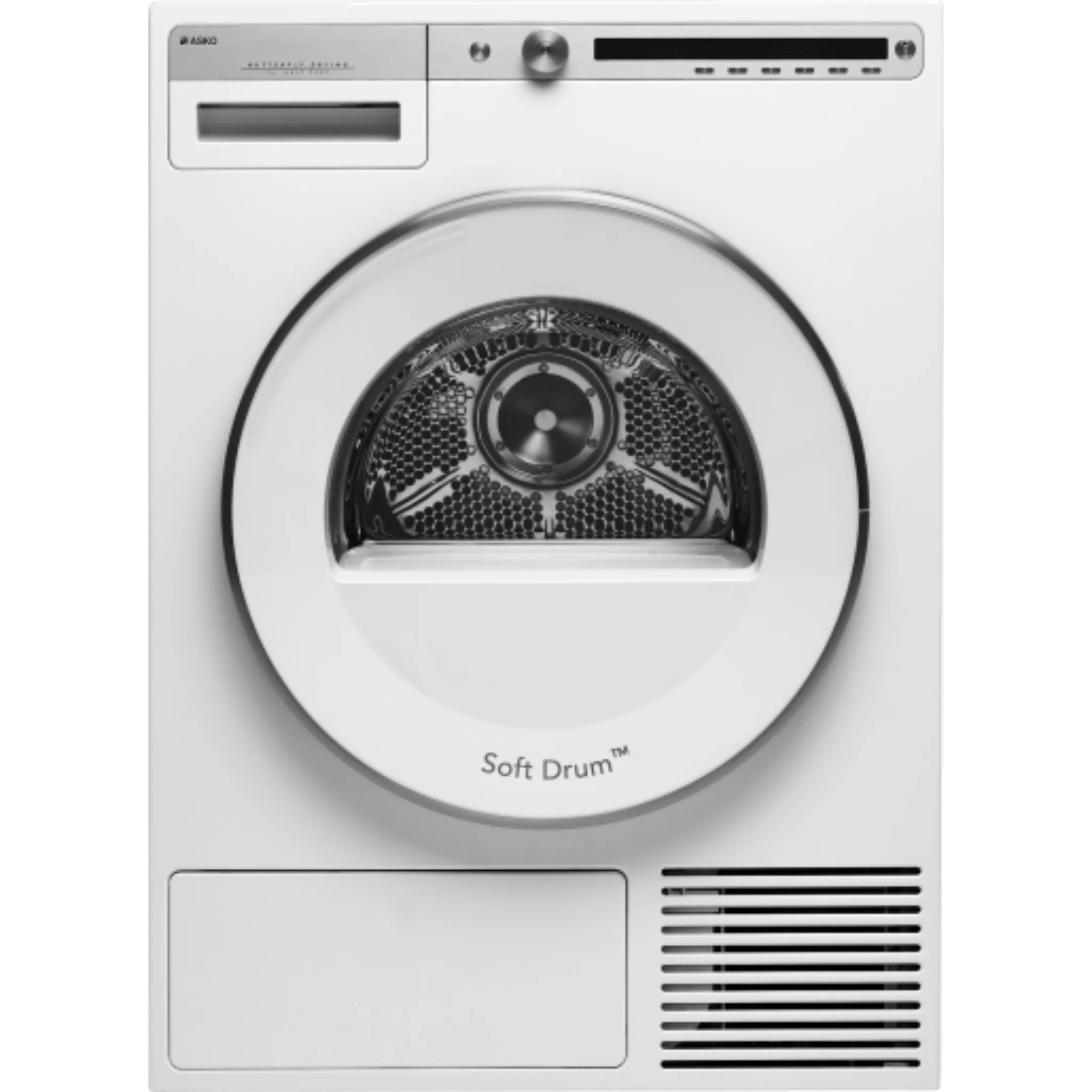 Asko Logic Series 24 Inch Wide 5.1 Cu. Ft. Heat Pump Dryer T411HSW I Luxury Appliances Direct