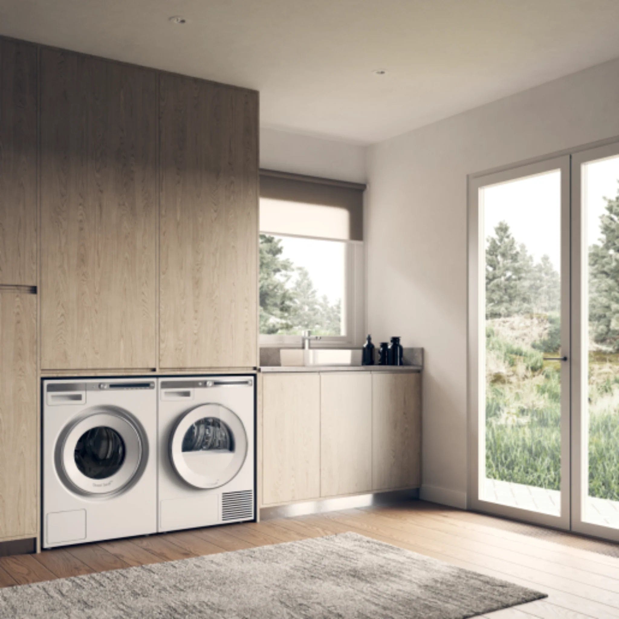 Asko Logic Series 24 Inch Wide 5.1 Cu. Ft. Heat Pump Dryer T411HSW I Luxury Appliances Direct