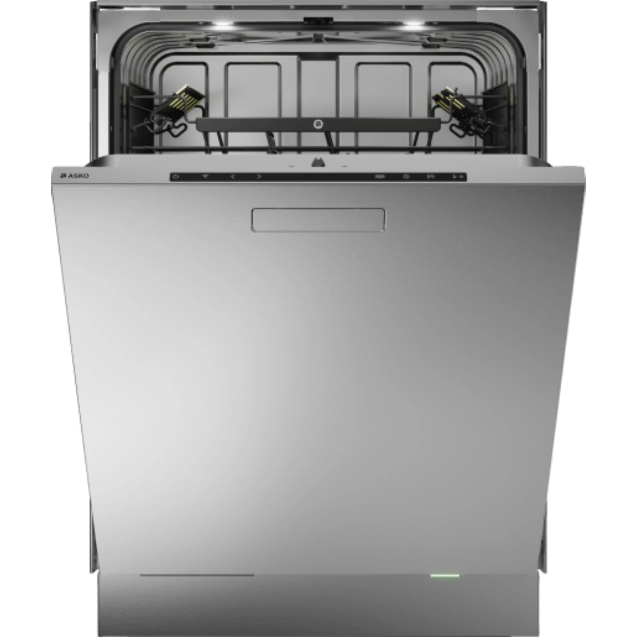 Asko Style 24 Inch Wide 18 Place Setting Built-In Top Control Dishwasher with Pocket Handle, XXL Tub, Water Softener, and Auto Door Open Drying DBI786IXXLSSOF I Luxury Appliances Direct