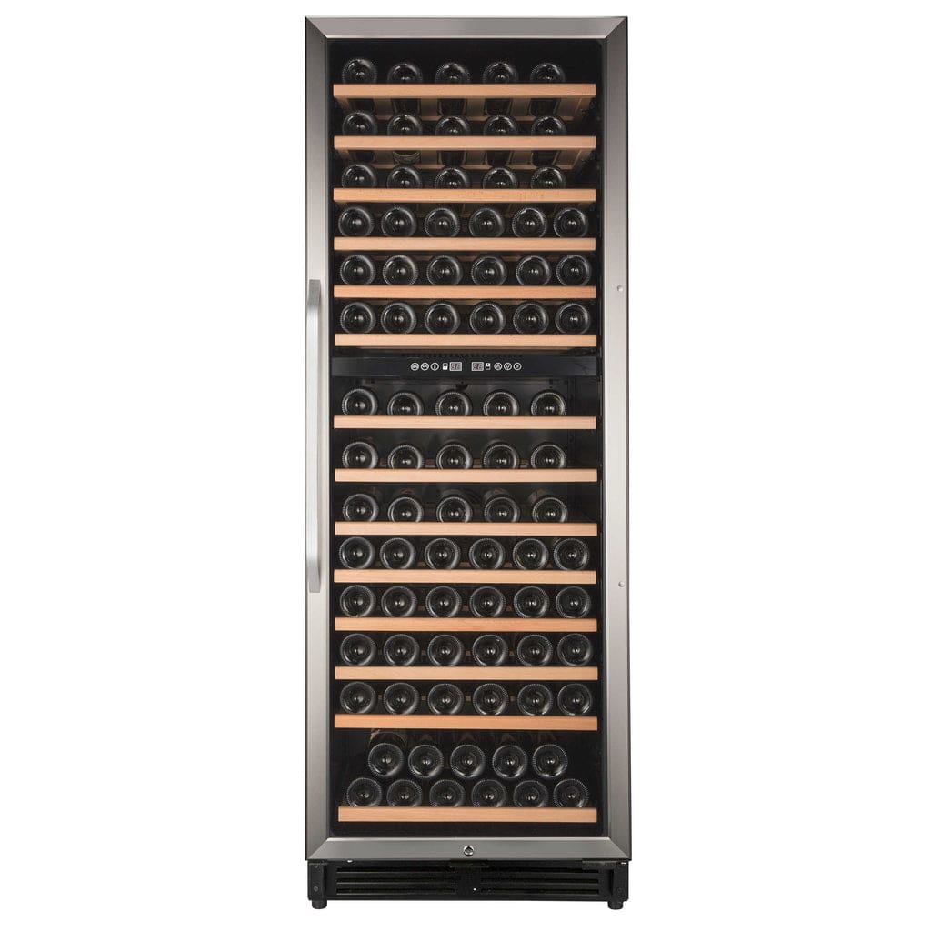 Avanti 148 Bottle Capacity Dual-Zone Wine Cooler WCF148DE3S I Luxury Appliances Direct