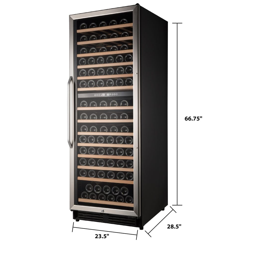 Avanti 148 Bottle Capacity Dual-Zone Wine Cooler WCF148DE3S I Luxury Appliances Direct