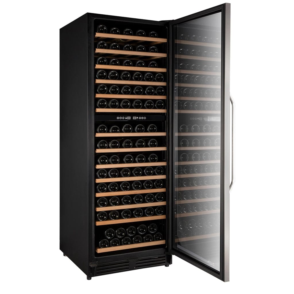 Avanti 148 Bottle Capacity Dual-Zone Wine Cooler WCF148DE3S I Luxury Appliances Direct