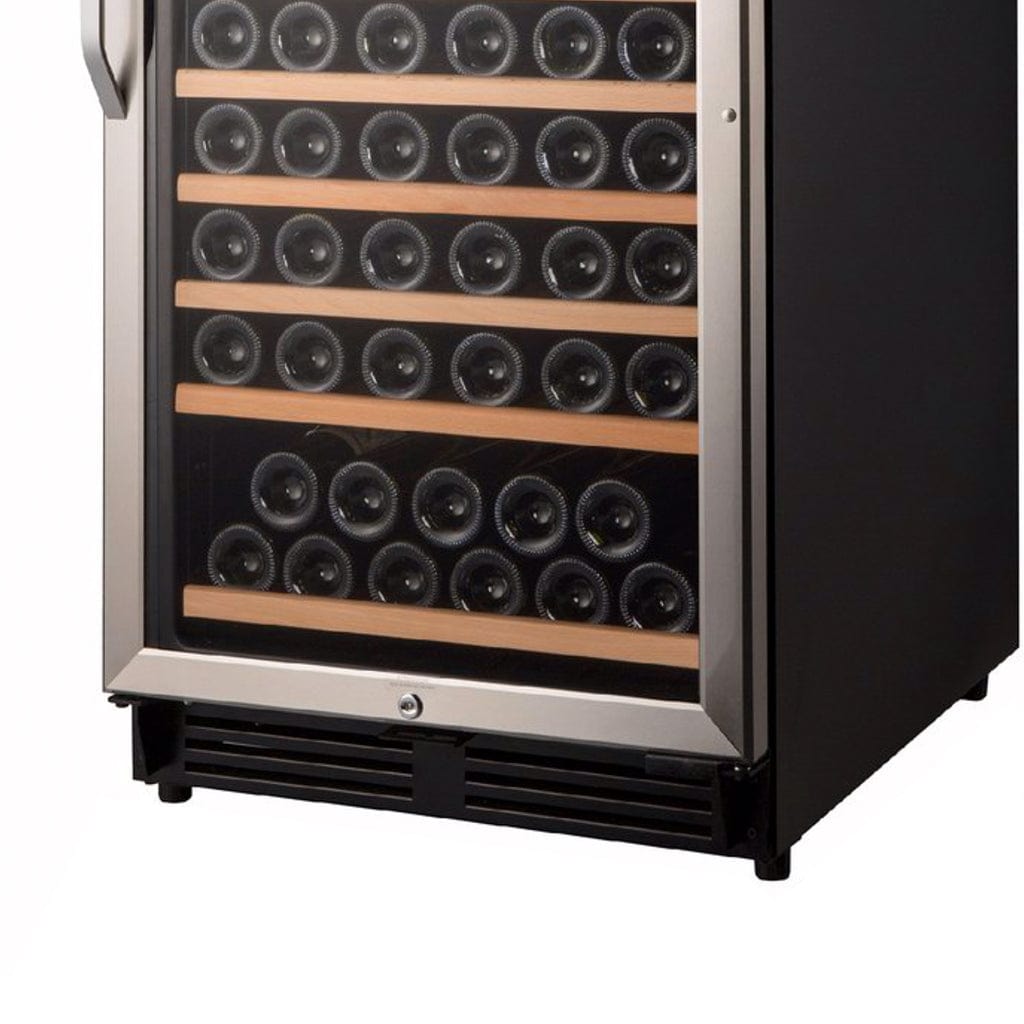 Avanti 148 Bottle Capacity Dual-Zone Wine Cooler WCF148DE3S I Luxury Appliances Direct