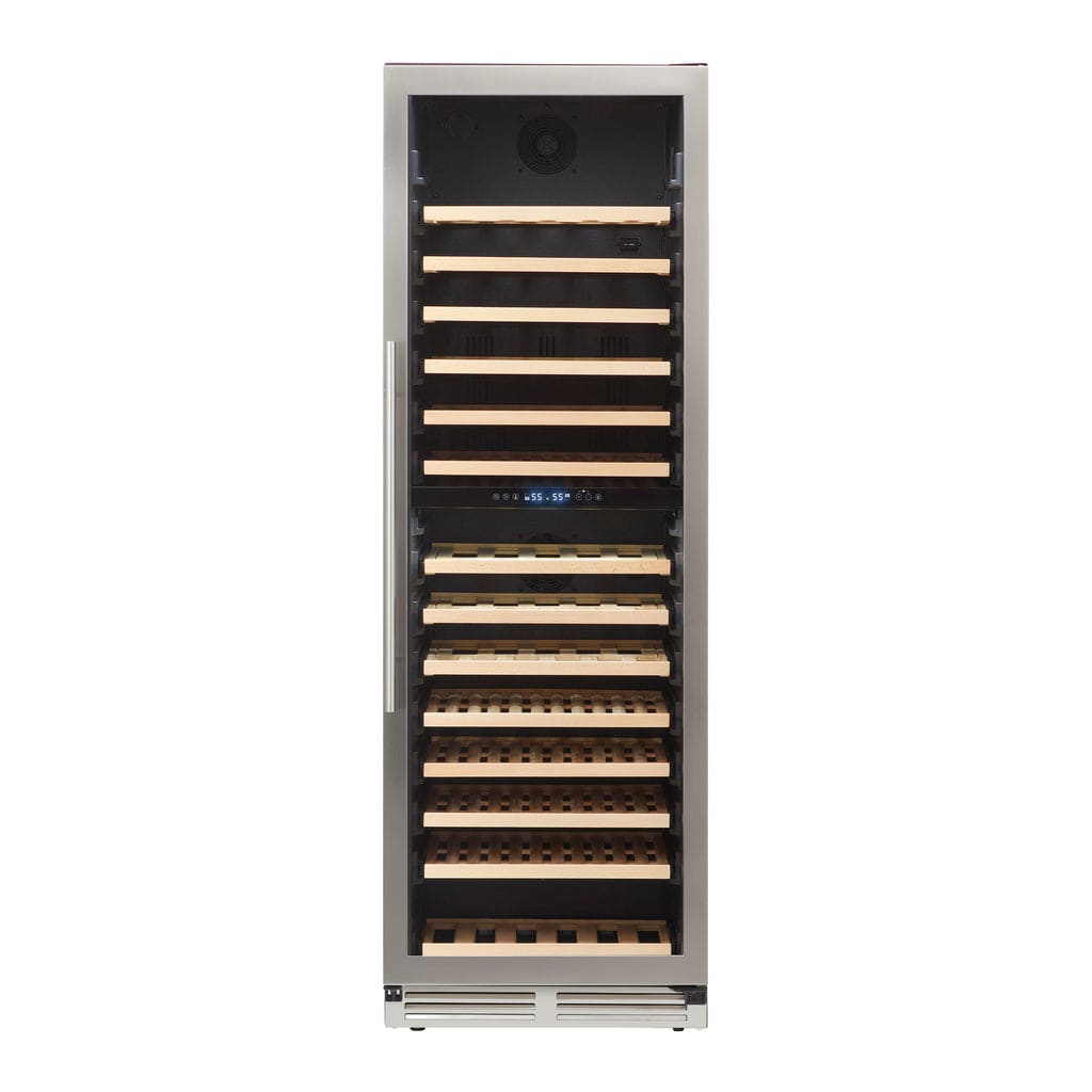 Avanti 154 Bottle DESIGNER Series Dual-Zone Wine Cooler WCD165DZ3S I Luxury Appliances Direct