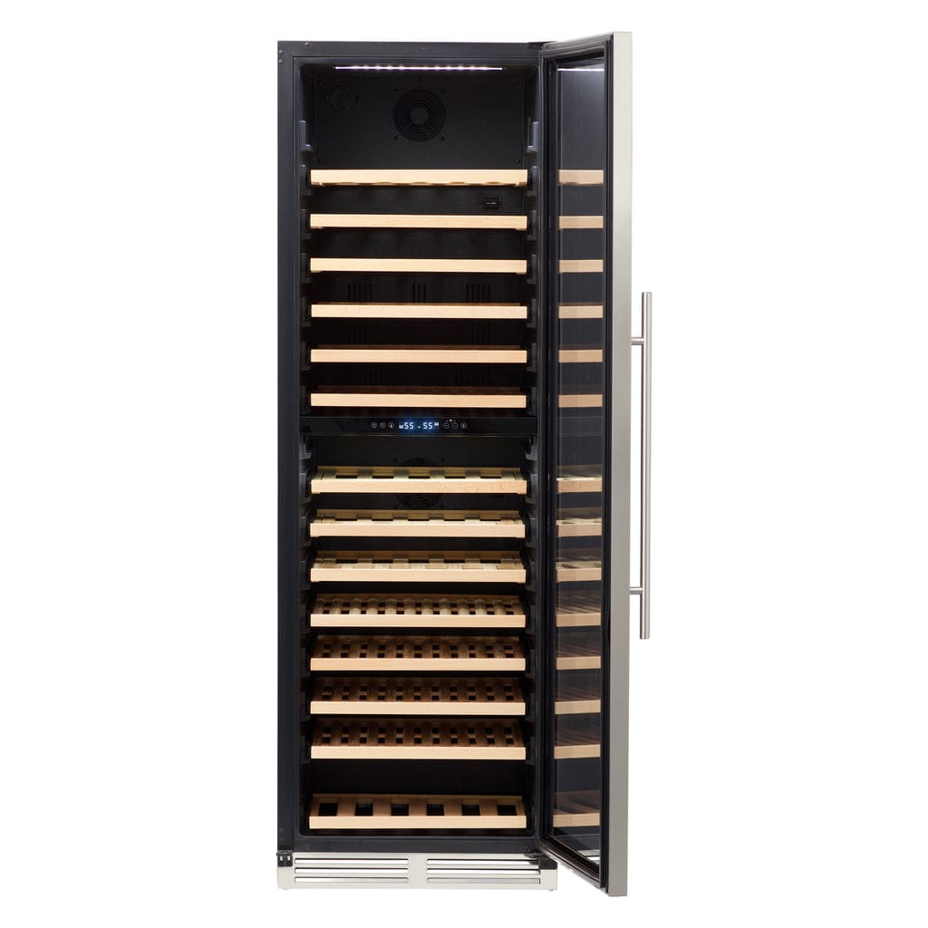 Avanti 154 Bottle DESIGNER Series Dual-Zone Wine Cooler WCD165DZ3S I Luxury Appliances Direct