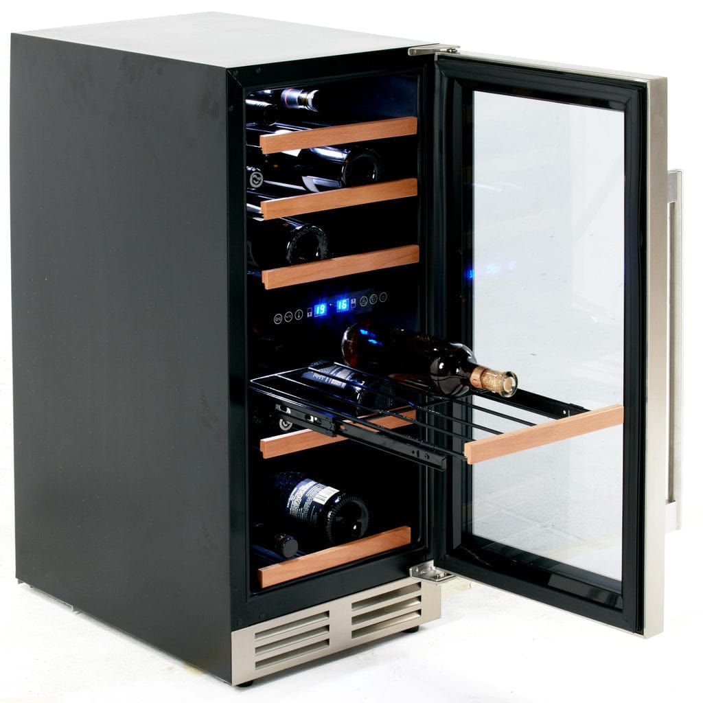Avanti 28 Bottle DESIGNER Series Dual-Zone Wine Cooler WCF282E3SD I Luxury Appliances Direct