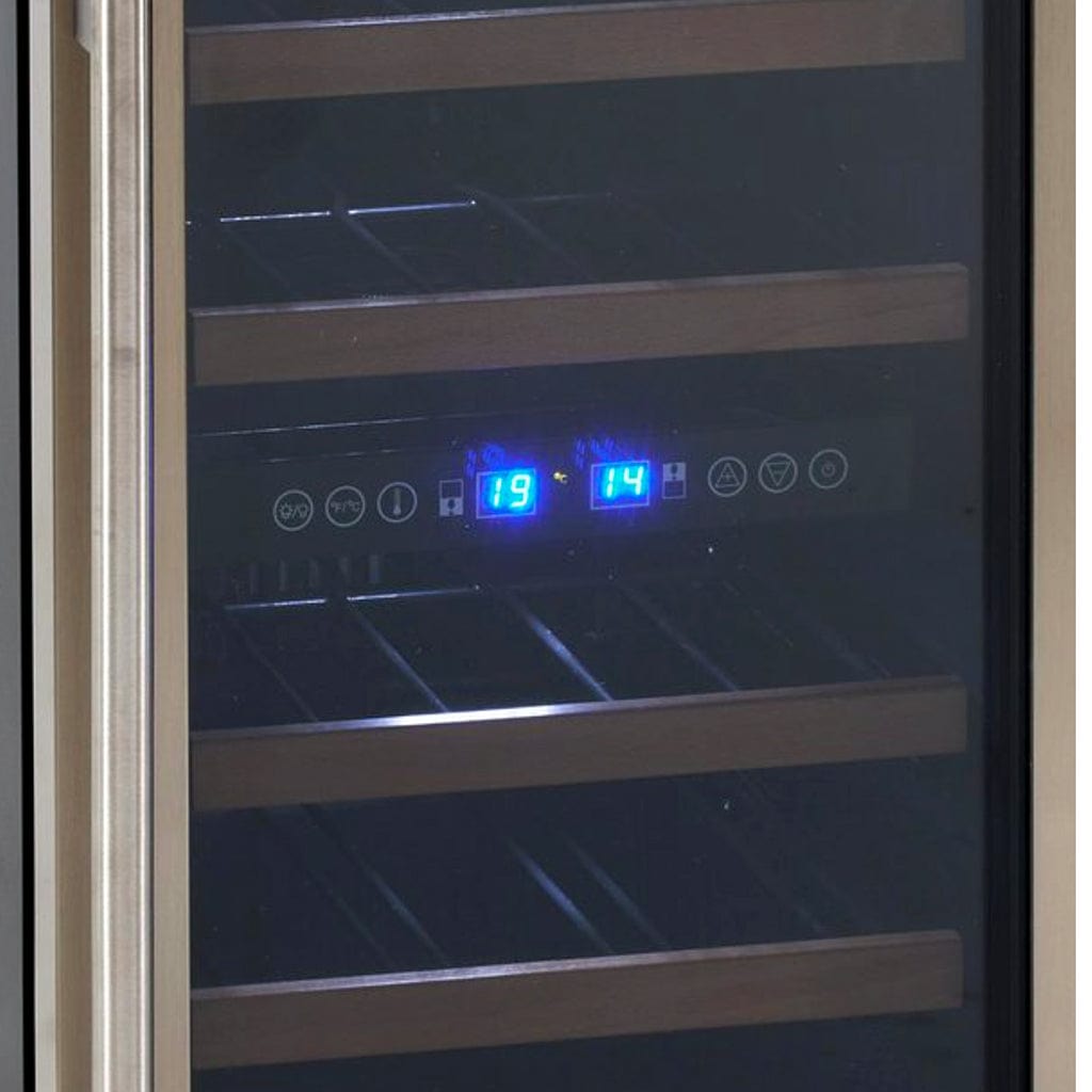 Avanti 28 Bottle DESIGNER Series Dual-Zone Wine Cooler WCF282E3SD I Luxury Appliances Direct
