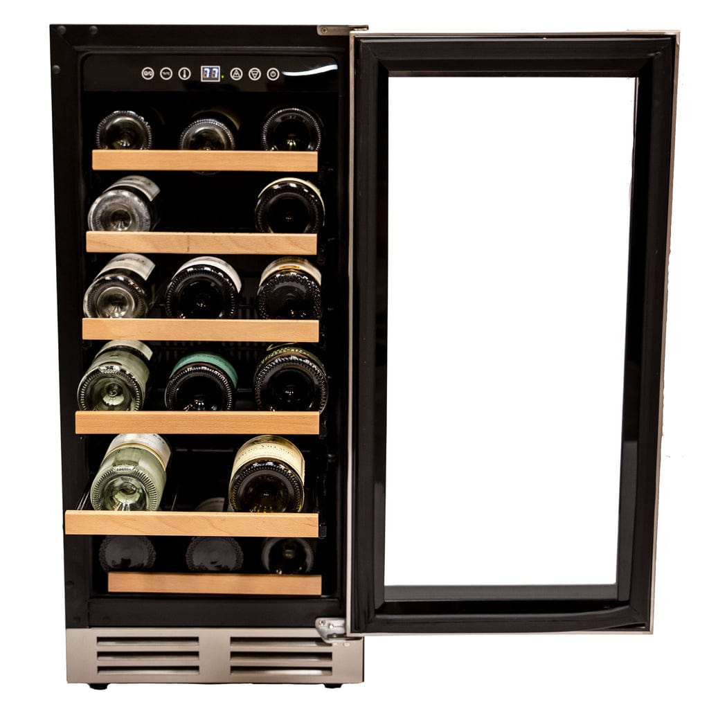 Avanti 28 Bottle DESIGNER Series Wine Cooler WCF281E3SS I Luxury Appliances Direct
