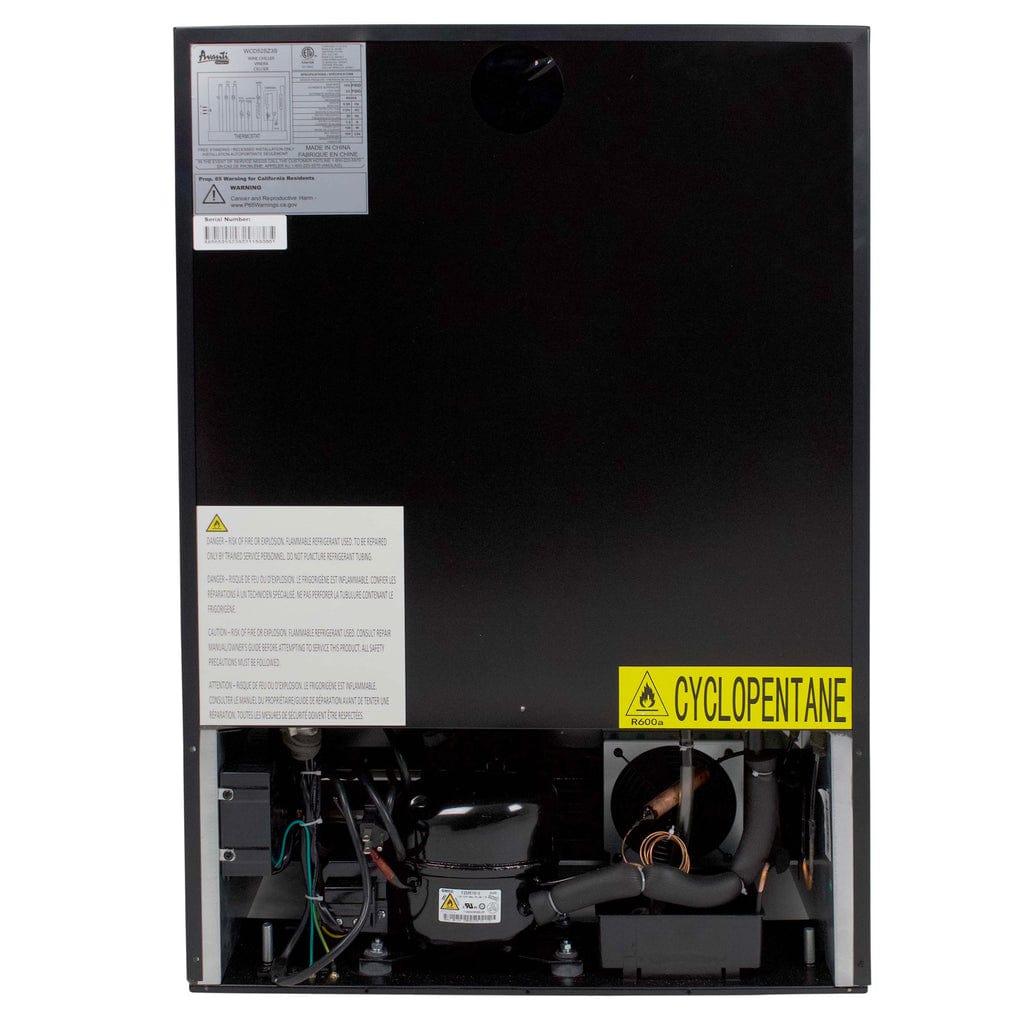 Avanti 51 Bottle DESIGNER Series Wine Cooler WCD52SZ3S I Luxury Appliances Direct