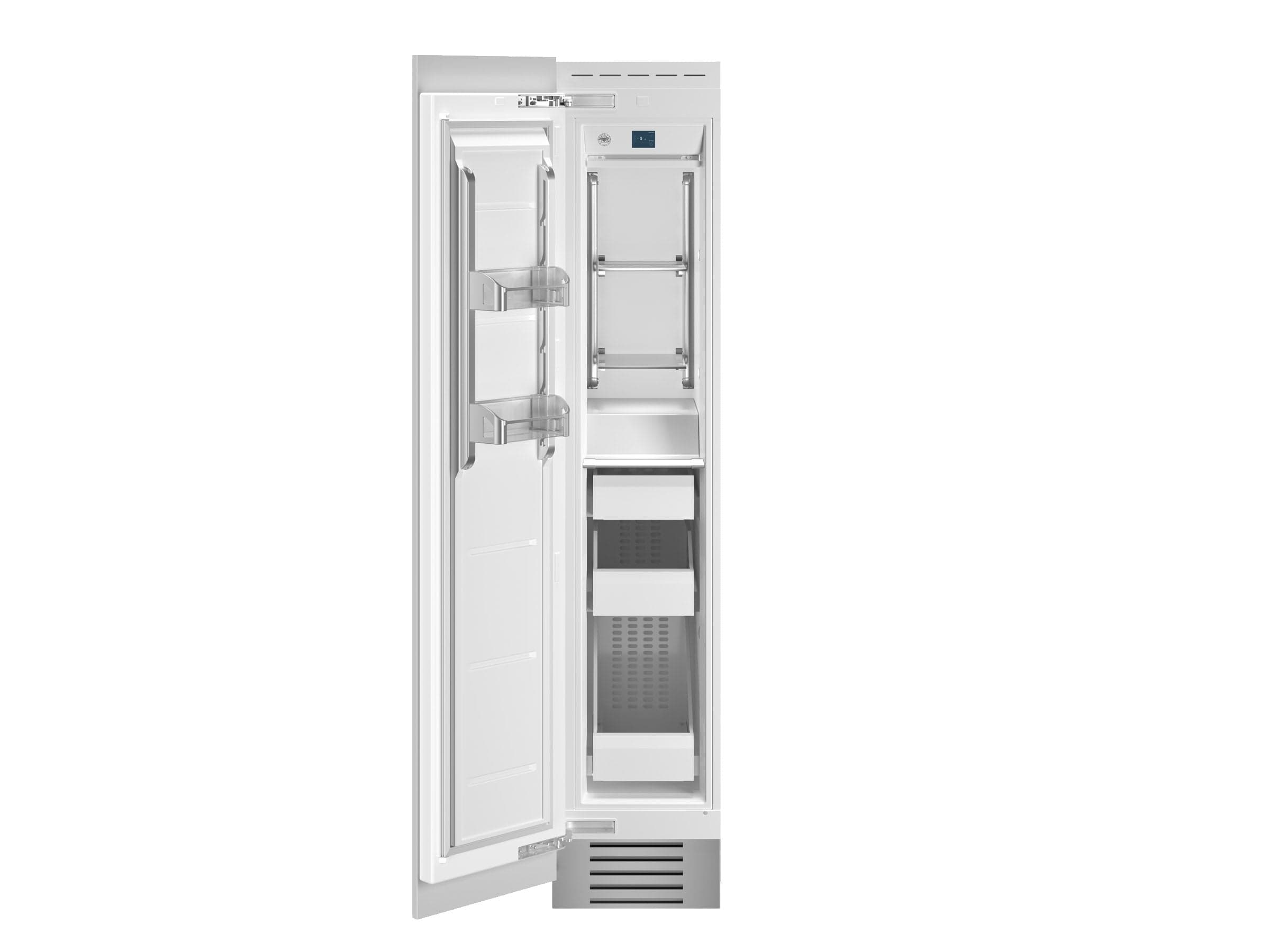 Bertazzoni 18 inch 8.2 Cu.Ft. Built-in Freezer With Automatic Ice Maker REF18FCIPRL/23 I Luxury Appliances Direct