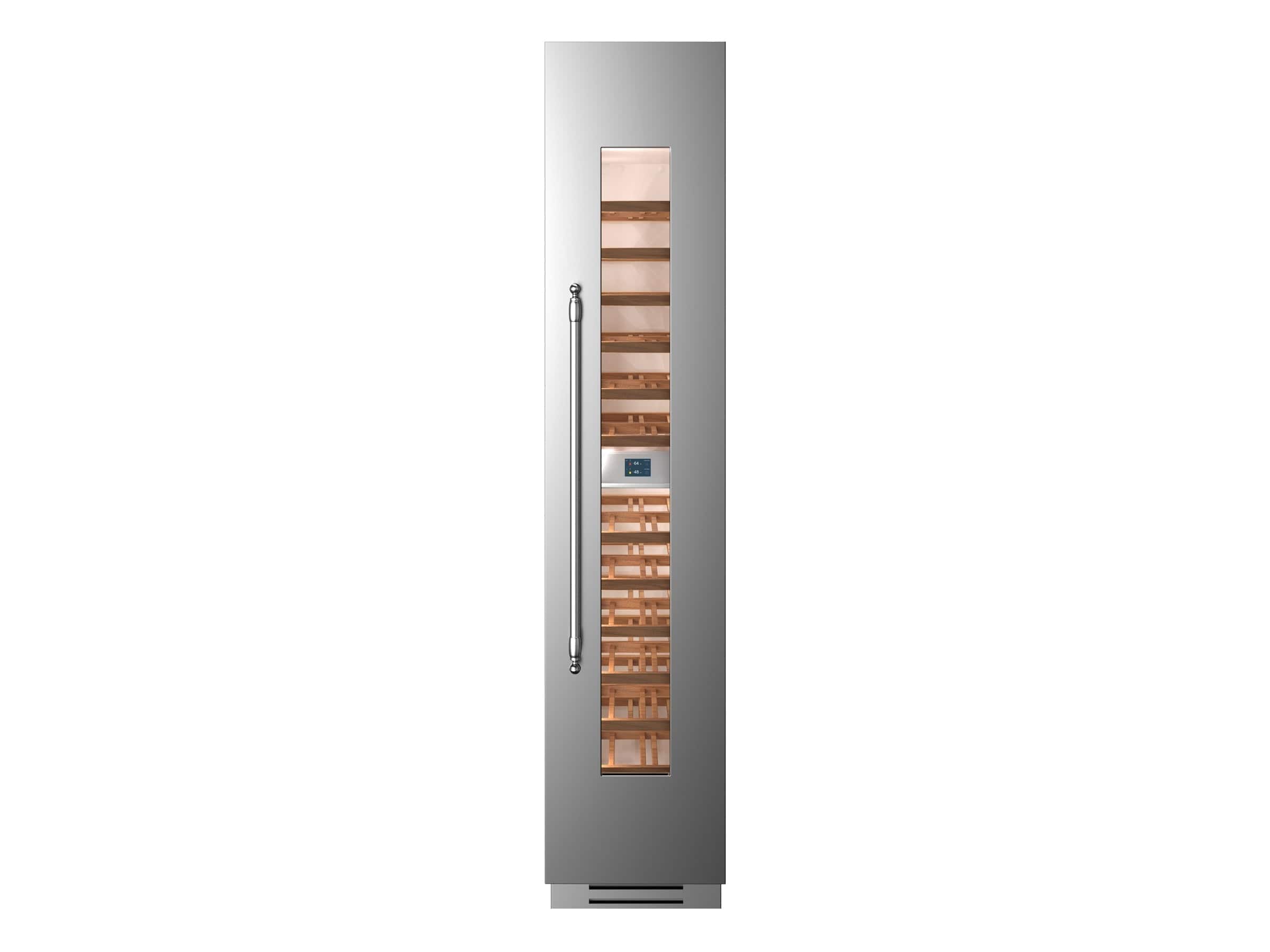 Bertazzoni 18 inch Right Swing Door Stainless Steel Built-in Wine Cellar REF18WCPIXR/23 I Luxury Appliances Direct
