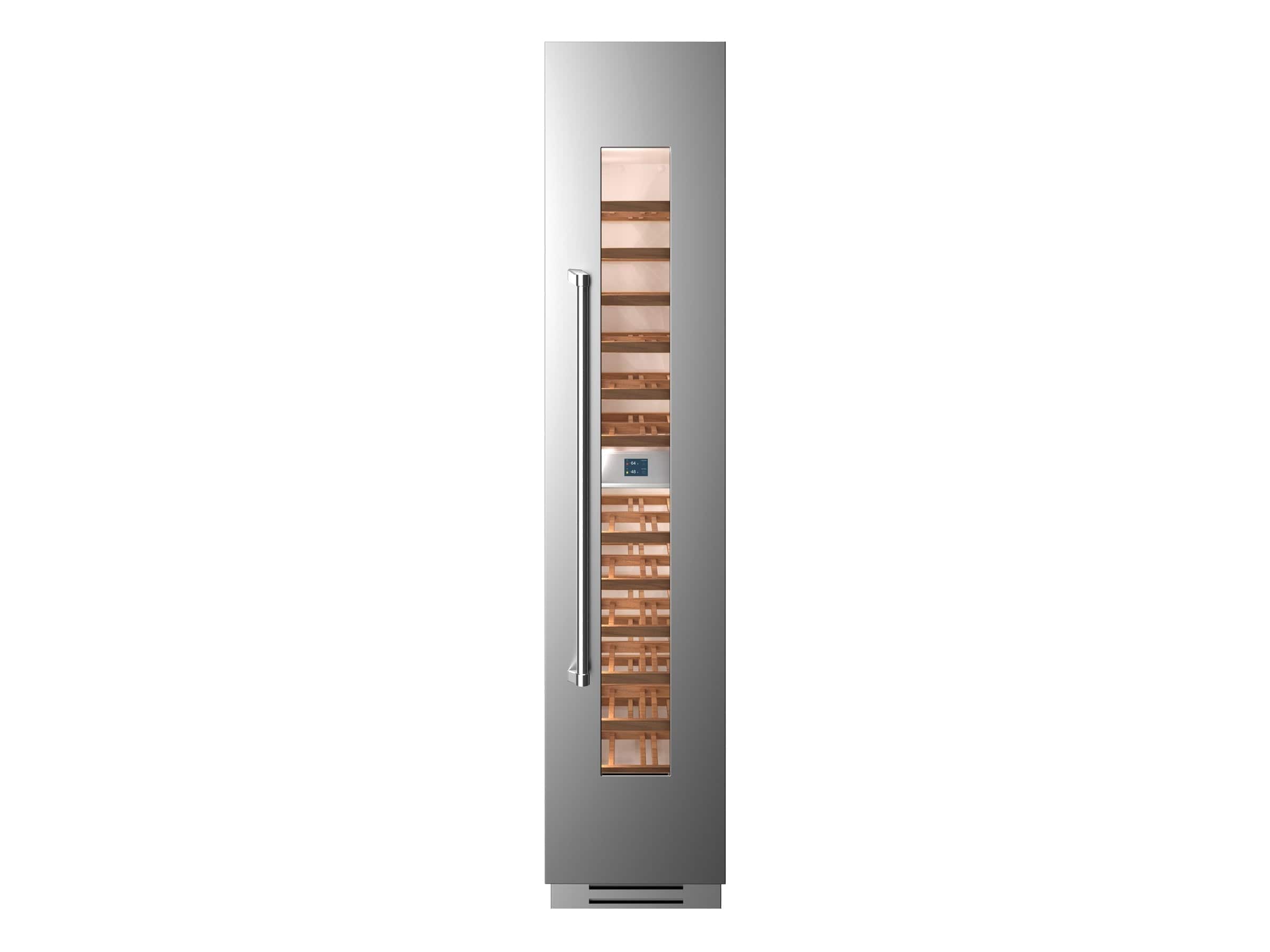 Bertazzoni 18 inch Right Swing Door Stainless Steel Built-in Wine Cellar REF18WCPIXR/23 I Luxury Appliances Direct