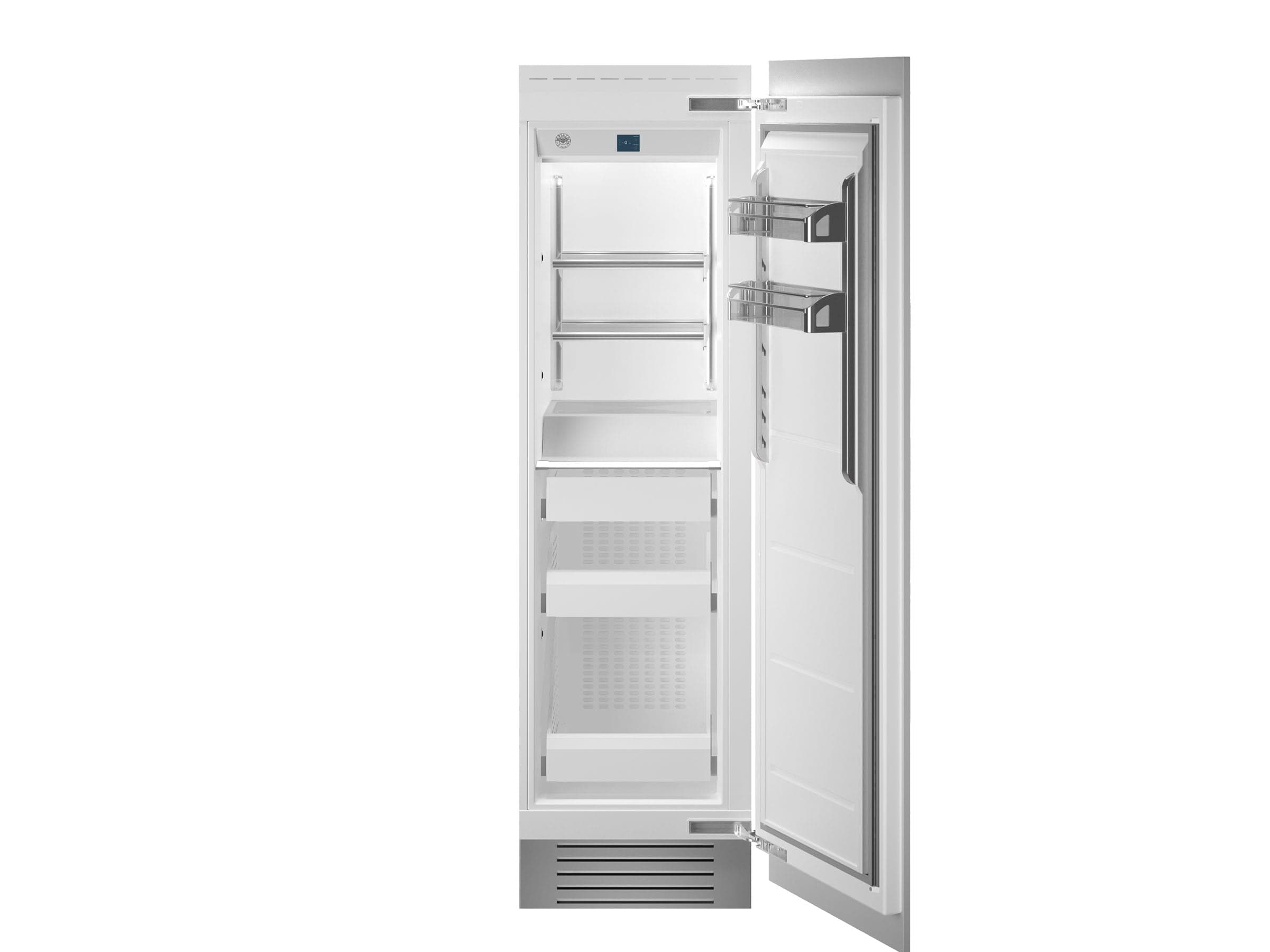 Bertazzoni 24 inch Right Door Built-in Freezer With Automatic Ice Maker REF24FCIPRR/23 I Luxury Appliances Direct