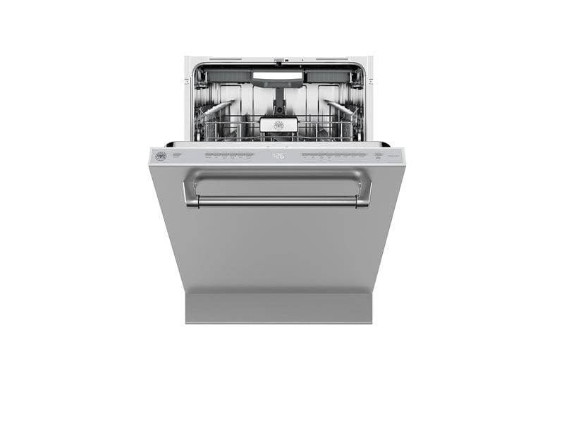 Bertazzoni 24 inch Stainless Steel Tall Tub Dishwasher With 15 Place Settings and 6 Wash Cycles DW24T3IXV I Luxury Appliances Direct