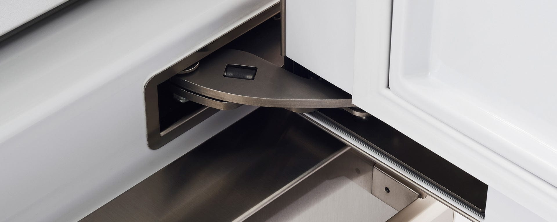 Bertazzoni 30 inch Right Door Stainless Steel Built-In Bottom Mount Refrigerator REF30BMBIXLT I Luxury Appliances Direct