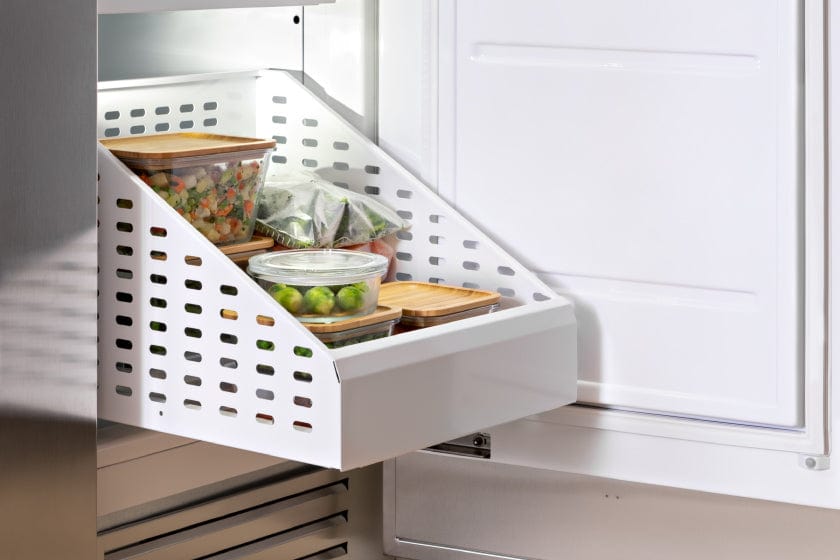 Bertazzoni 30 inch Right Door Stainless Steel Built-in Freezer REF30FCIPIXR/23 I Luxury Appliances Direct