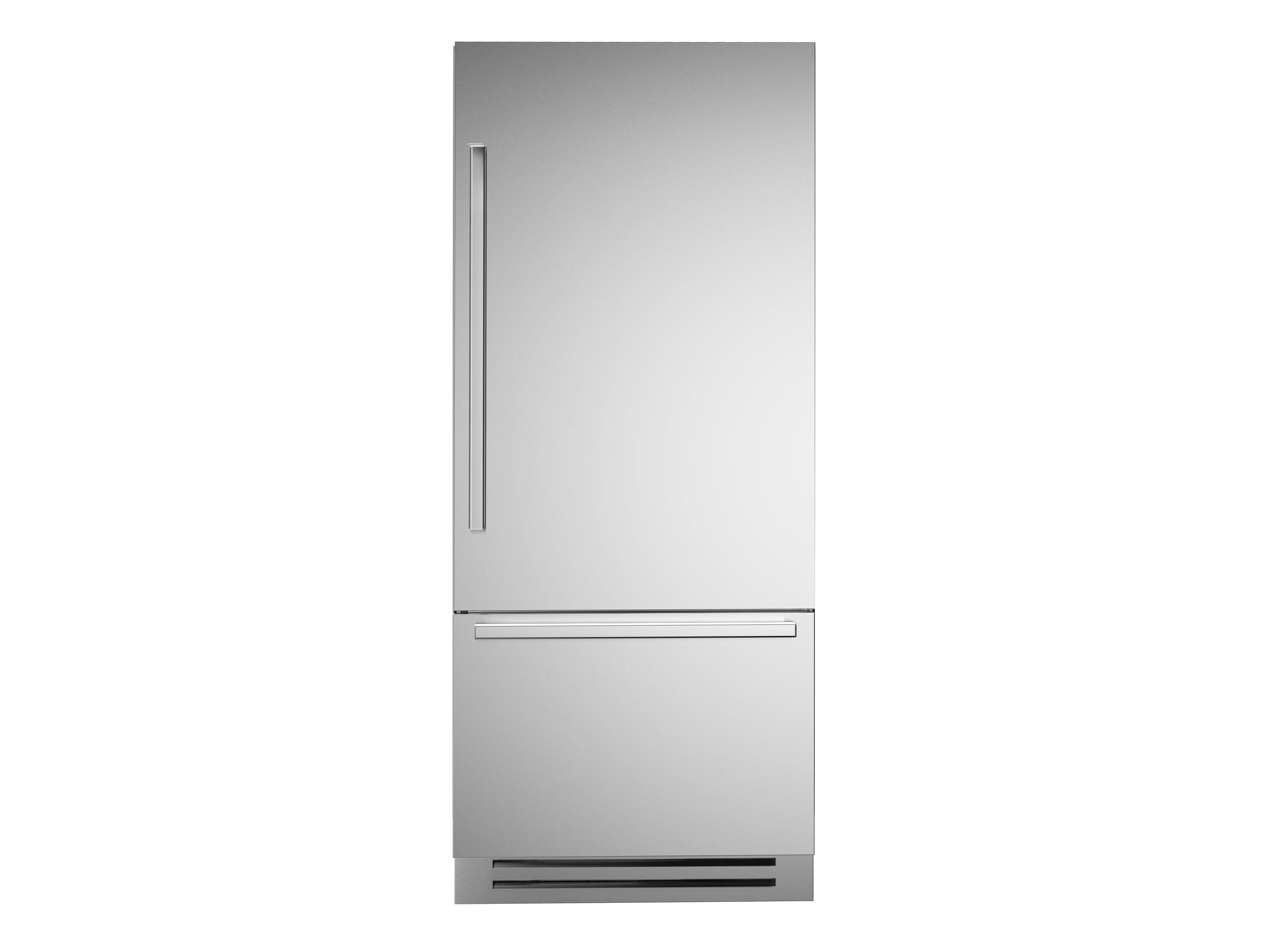 Bertazzoni 36 inch Right Door Stainless Steel Built-In Bottom Mount Refrigerator REF36BMBIXRT I Luxury Appliances Direct