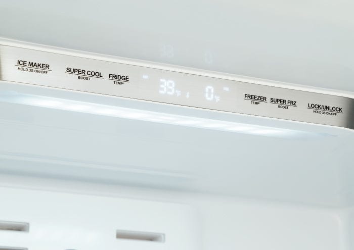 Bertazzoni 36 inch Stainless Steel Freestanding French Door Refrigerator REF36FDFIXNV I Luxury Appliances Direct