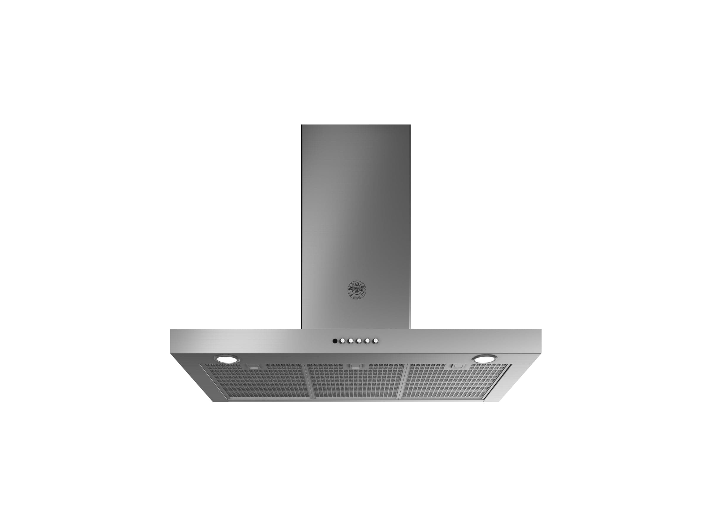 Bertazzoni 36 inch Stainless Steel T-Shape Wall Mount Hood With 600 CFM Motor KT36XT I Luxury Appliances Direct