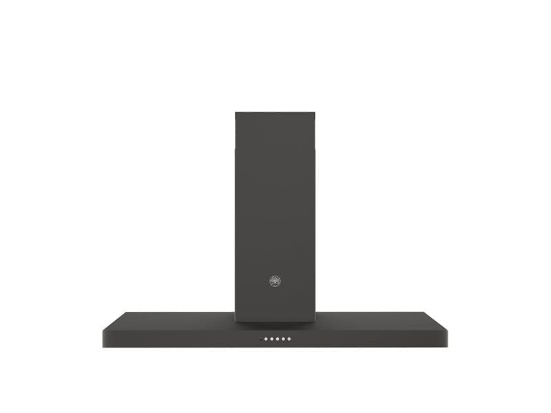 Bertazzoni 48 inch Carbonio T-Shape Wall Mount Hood With 600 CFM Motor KT48CAT I Luxury Appliances Direct