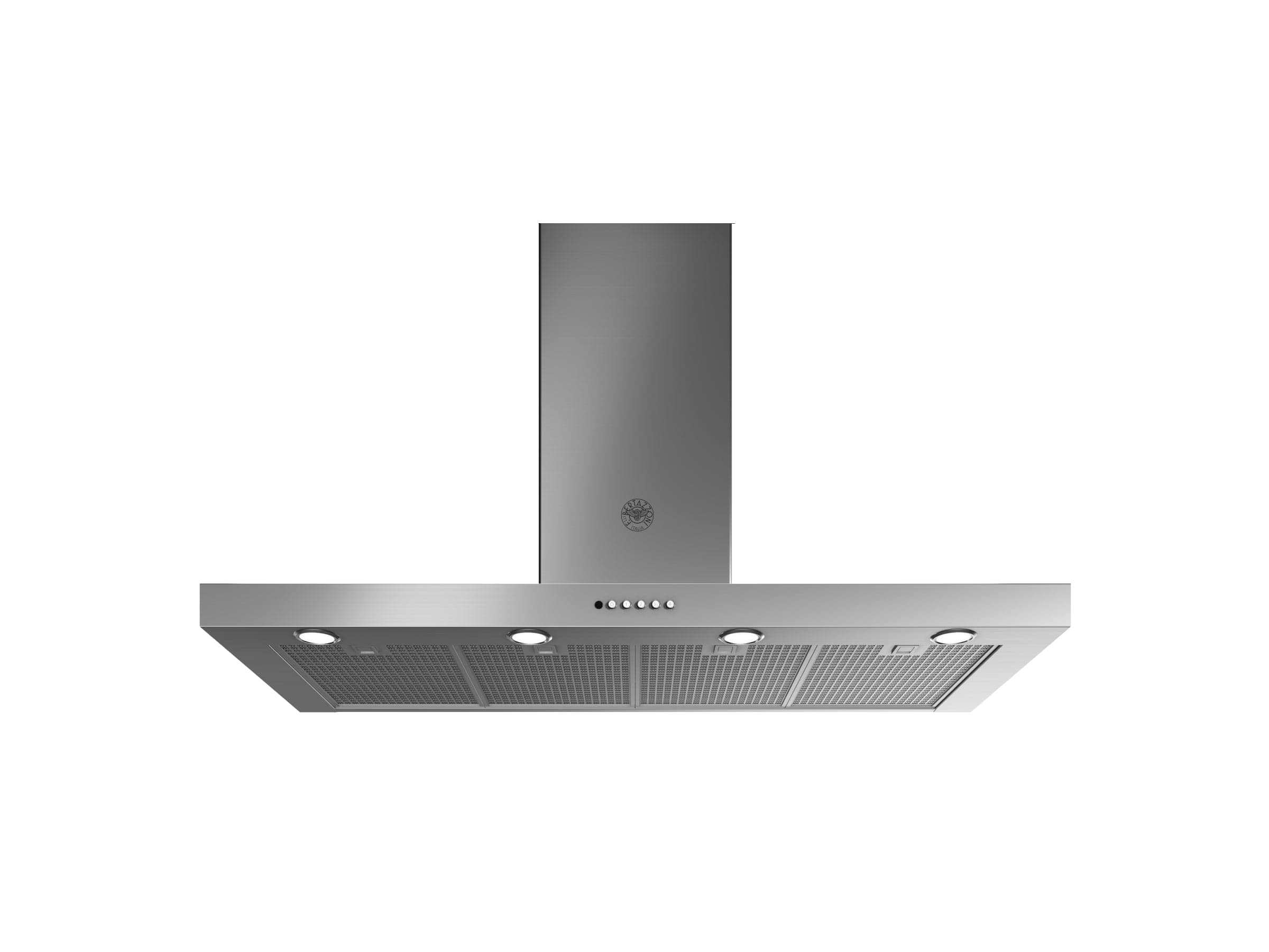 Bertazzoni 48 inch Stainless Steel T-Shape Wall Mount Hood With 600 CFM Motor KT48XT I Luxury Appliances Direct