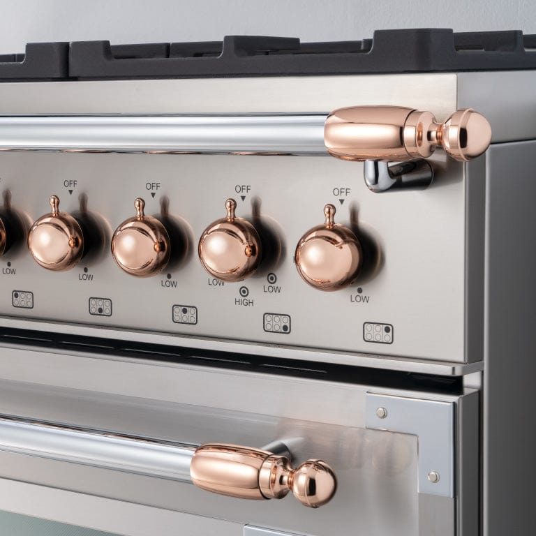 Bertazzoni Collezione Metalli Copper Decor Set DSHERTKHPC I Luxury Appliances Direct