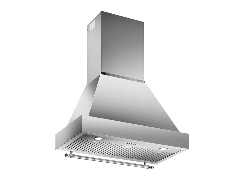 Bertazzoni 36 inch Heritage Series Wall Mount Base Hood With 600 CFM Motor K36HERTX I Luxury Appliances Direct