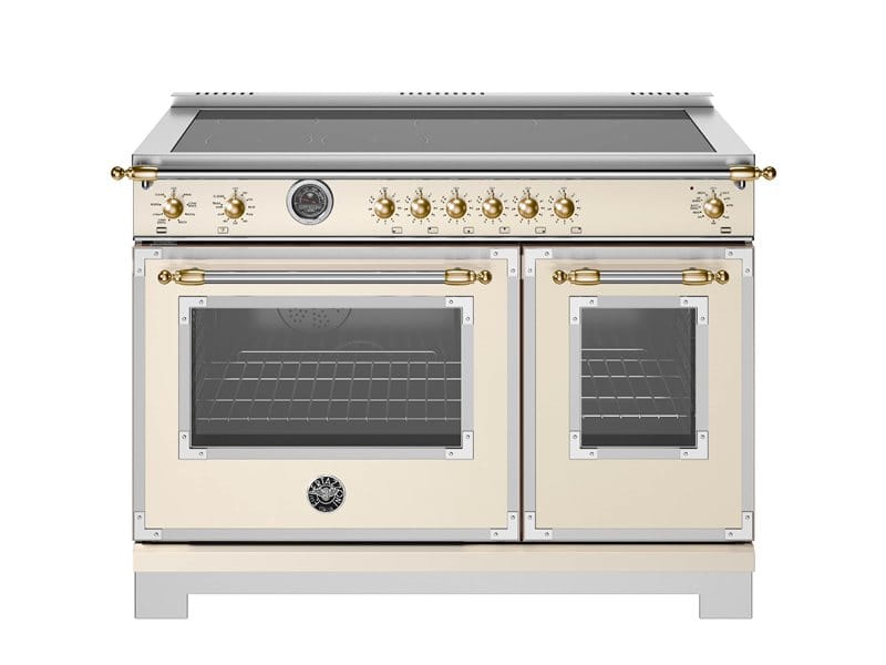 Bertazzoni Heritage Series 48 inch Gold Accent 6 Heating Zone Induction Ranges