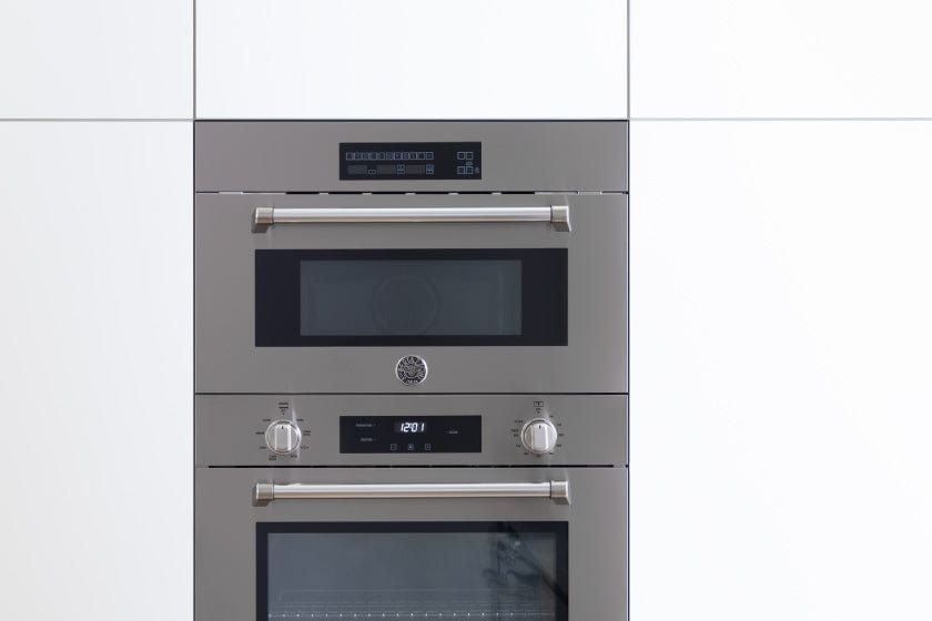 Bertazzoni Master Series 30" 1.34 Cu.Ft. Stainless Steel Convection Electric Speed Oven MAST30SOEX I Luxury Appliances Direct