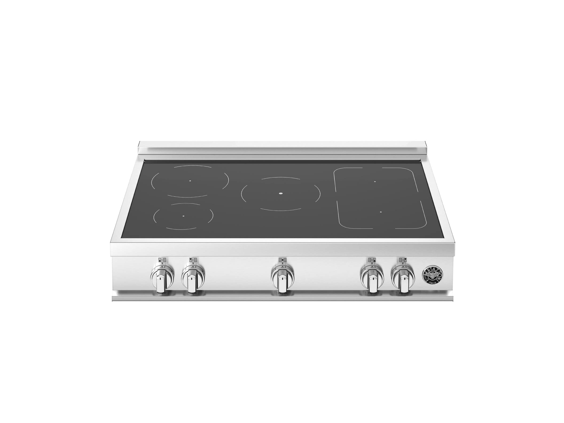 Bertazzoni Master Series 36" 5 Heating Zones Stainless Steel Induction Rangetop MAST365IRTXT I Luxury Appliances Direct