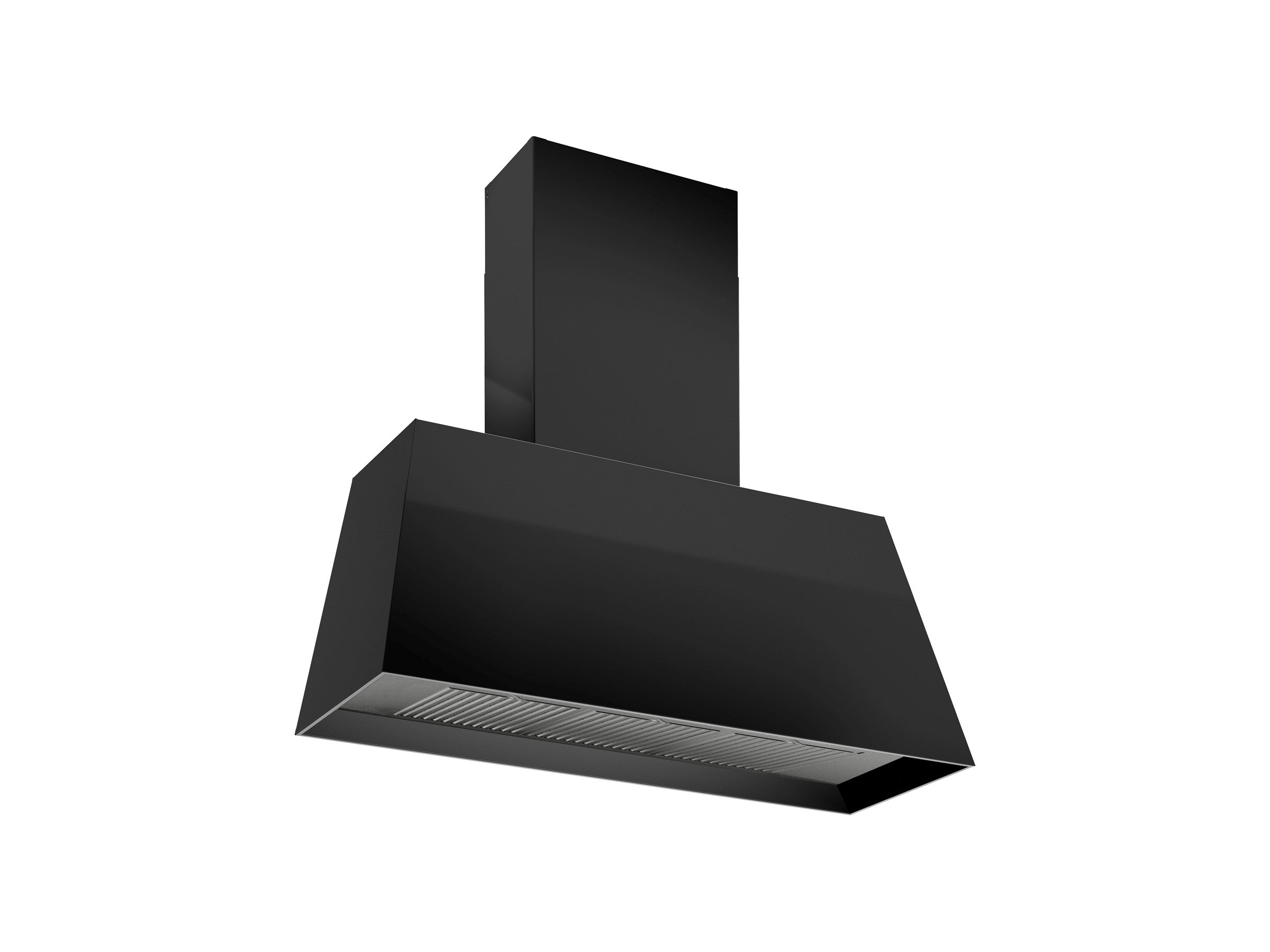 Bertazzoni Master Series 36" Nero Matt Contemporary Wall Mount Canopy Hood With 600 CFM Motor KMC36NE I Luxury Appliances Direct