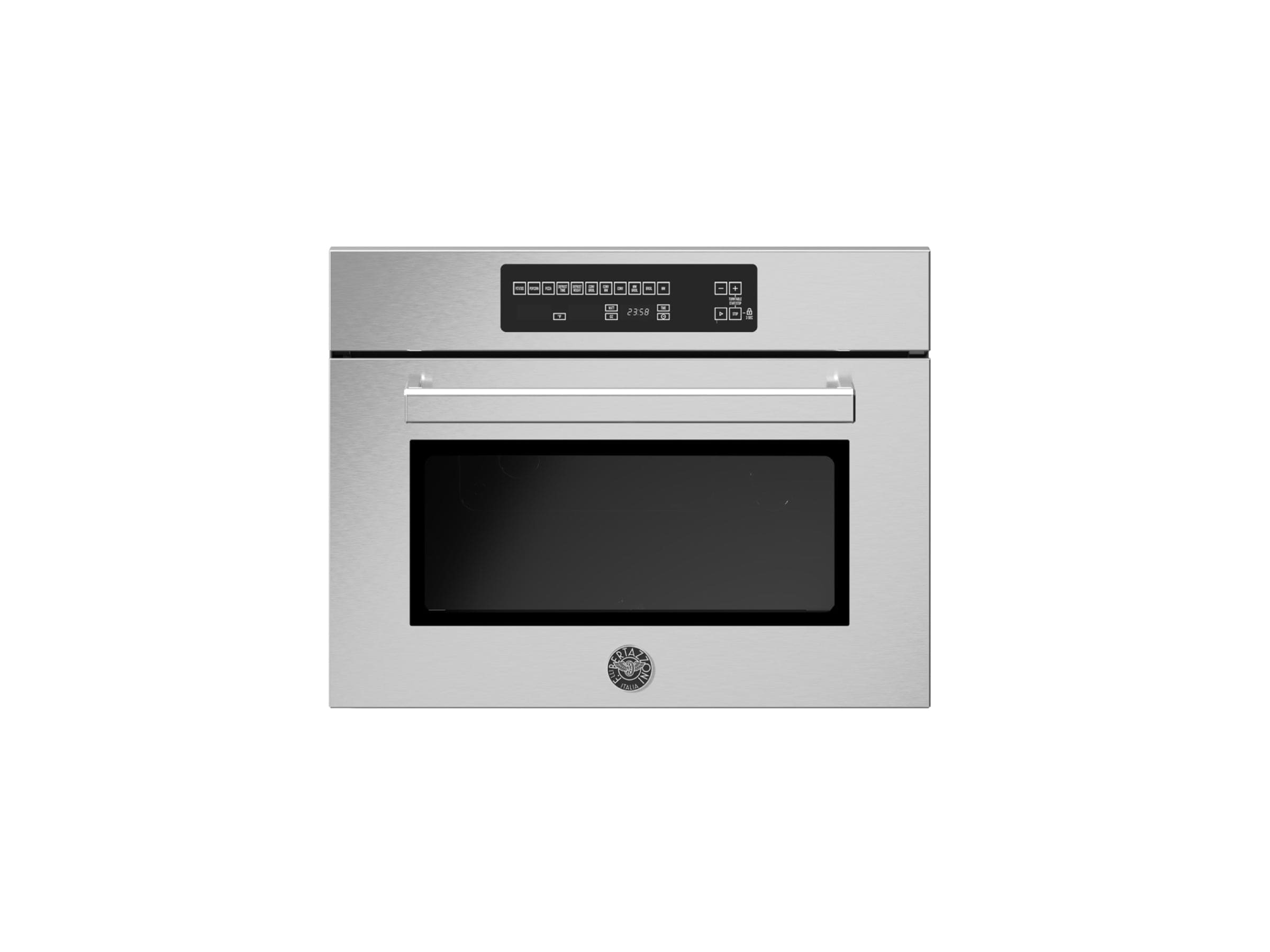 Bertazzoni Professional Series 24" 1.34 Cu.Ft. Stainless Steel Convection Electric Speed Oven PROF24SOEX I Luxury Appliances Direct
