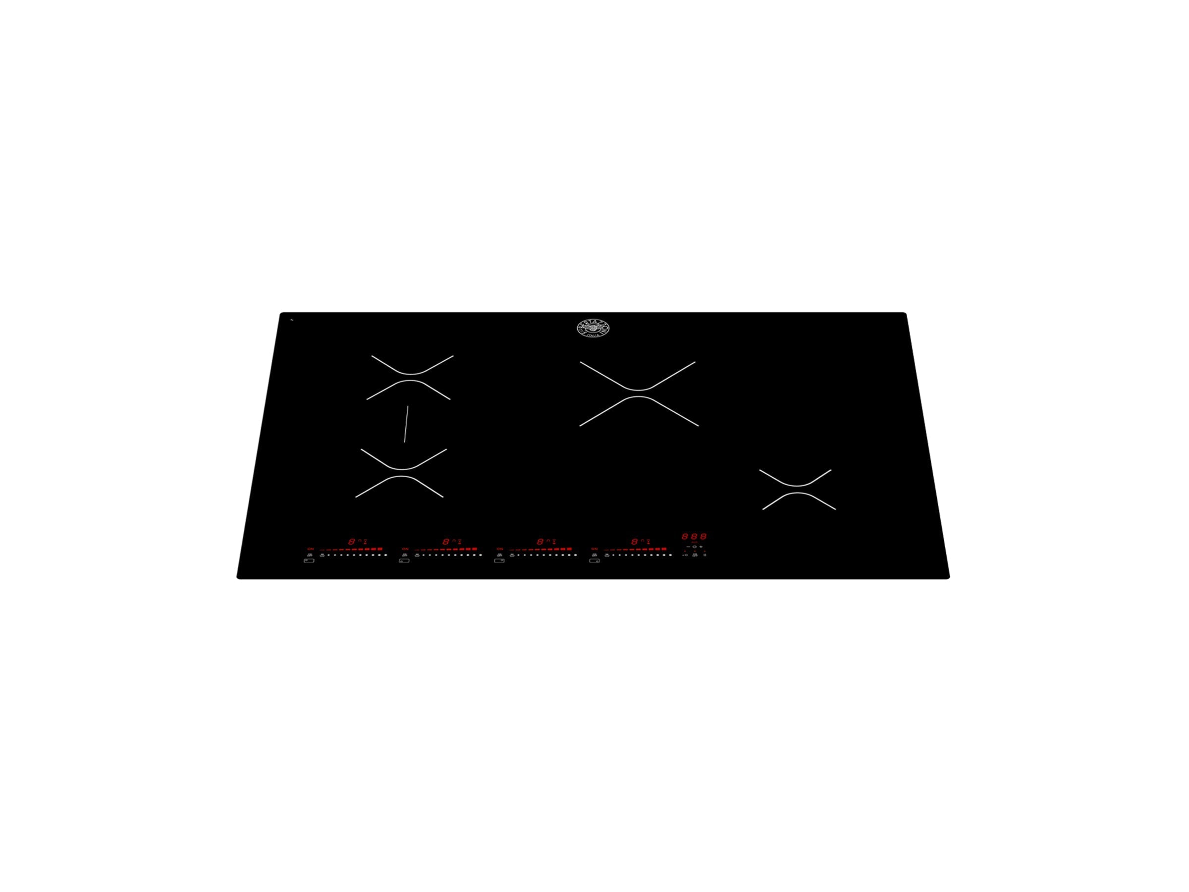 Bertazzoni Professional Series 30" 4 Heating Zones Nero Induction Cooktop P304IAE I Luxury Appliances Direct
