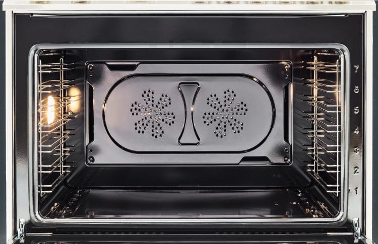 Bertazzoni Professional Series 48" 6 Brass Burners Rosso Freestanding Dual Fuel Range With 7 Cu.Ft. Electric Self-Clean Oven and Griddle PROF486GDFSROT I Luxury Appliances Direct