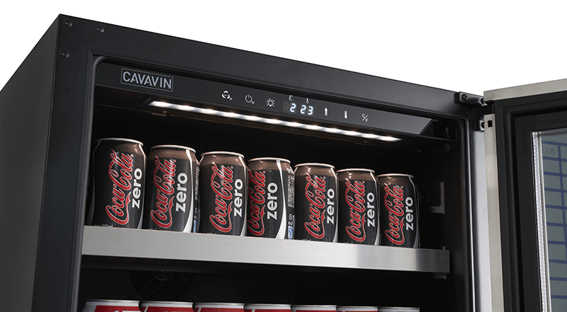 Cavavin Vinoa 24" Beverage Center with 126 Cans & 6 Bottles Capacity V-050BVC I Luxury Appliances Direct