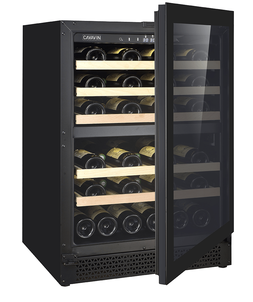 Cavavin Vinoa 24" Full Glass Door with 41 Bottle Capacity V-041WDZFG I Luxury Appliances Direct