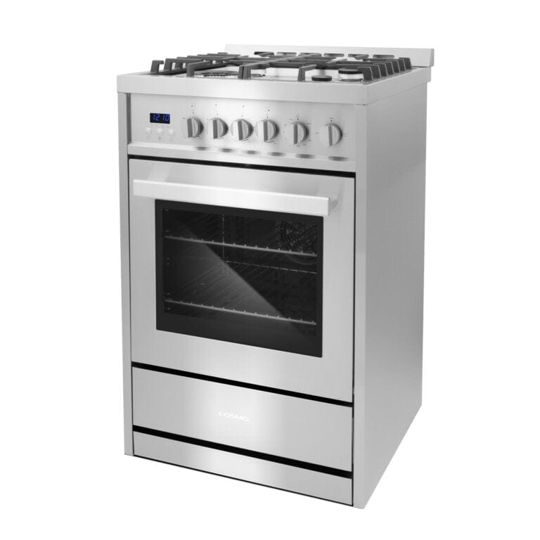 Cosmo 24-inch 2.73 cu. ft. Single Oven Gas Range COS-244AGC I Luxury Appliances Direct