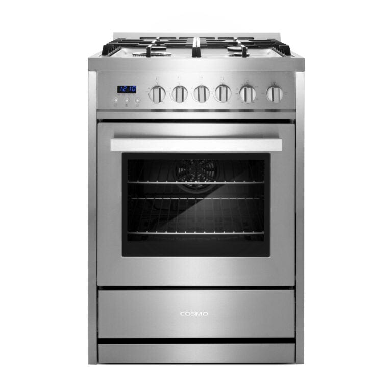 Cosmo 24-inch 2.73 cu. ft. Single Oven Gas Range COS-244AGC I Luxury Appliances Direct