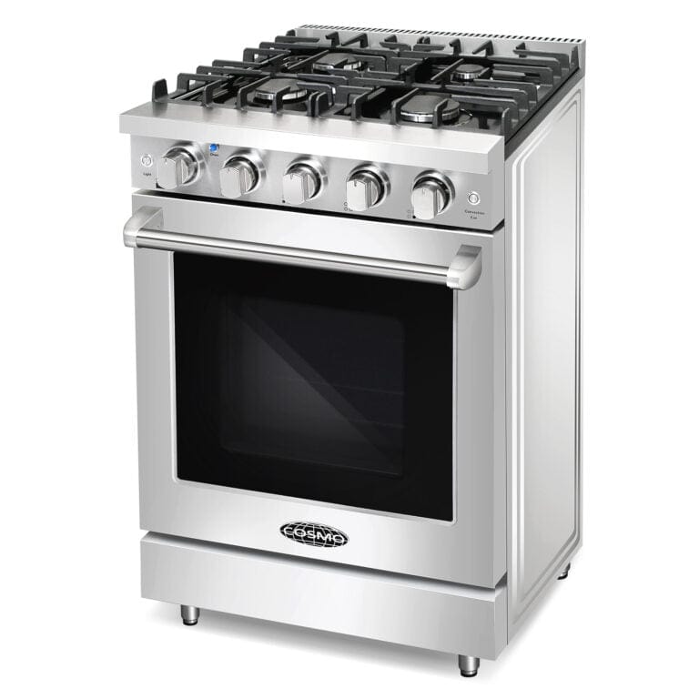 Cosmo 24-inch 3.73 cu. ft. Slide-In Freestanding Gas Range COS-EPGR244 I Luxury Appliances Direct