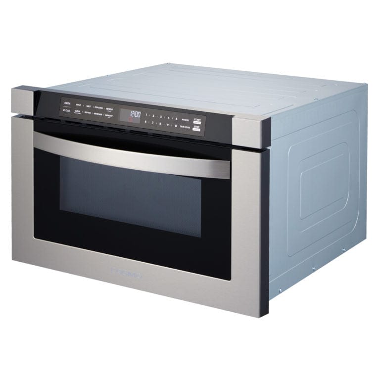 Cosmo 24-inch Built-in Microwave Drawer with Handle COS-12MWDSS I Luxury Appliances Direct
