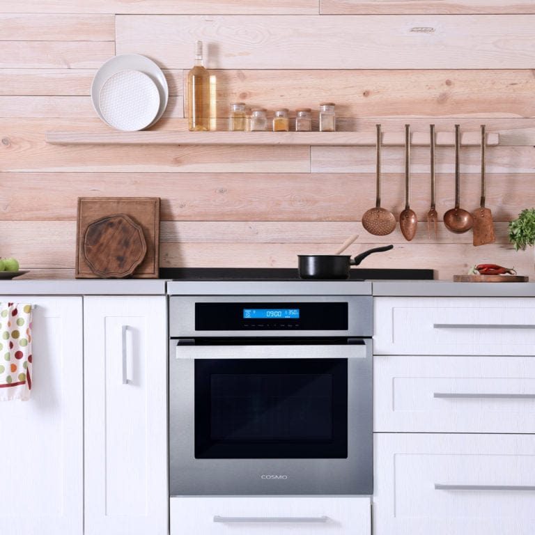 Cosmo 24-inch Electric Wall Oven in Stainless Steel C106SIX-PT I Luxury Appliances Direct