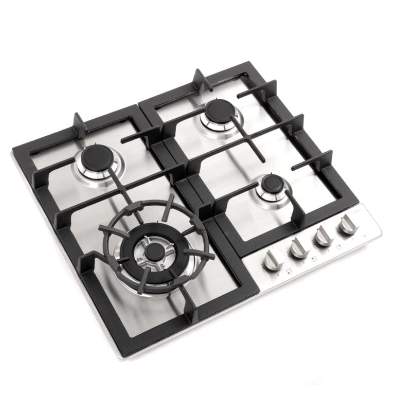 Cosmo 24-inch Gas Cooktop with 4 Sealed Burners COS-640STX-E I Luxury Appliances Direct